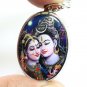 LORD SHIVA MAA PARVATI SKANDA MURUGAN GANESHA BIG PENDANT GOD FAMILY OM NECKLACE