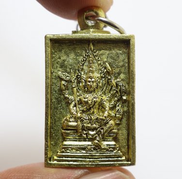 PHRA PHROM LP RUAY PASATIKO COIN WAT TAKO LORD BRAHMA THAI BUDDHA AMULET PENDANT