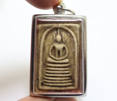 PHRA SOMDEJ TOH GATECHAIYO WAT RAKANG MEDITATION THAI REAL 1995 AMULET PENDANT 2