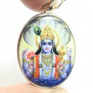 LORD VISHNU BIG PENDANT PRESERVER GOD DEITY HINDU MIRACLE AMULET NECKLACE LOCKET