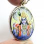 LORD VISHNU BIG PENDANT PRESERVER GOD DEITY HINDU MIRACLE AMULET NECKLACE LOCKET