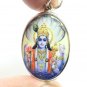 LORD VISHNU BIG PENDANT PRESERVER GOD DEITY HINDU MIRACLE AMULET NECKLACE LOCKET