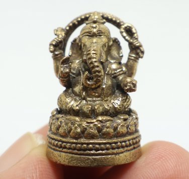 GANESH MINI FIGURINE GANESHA HINDU GOD OF SUCCESS WISDOM PROSPERITY WIN OBSTACLE