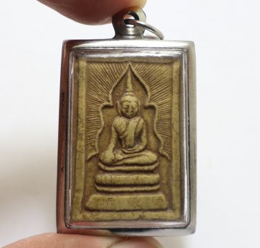 LP MOON BLESSED 2000 PHRA SOMDEJ OPEN CURTAIN POR KUAY MAGIC YANT THAI AMULET 4