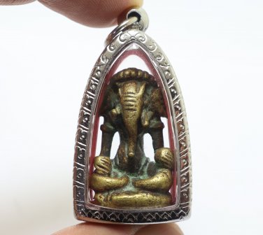 LORD GANESH PENDANT (1) BLESSED 1970s HINDU GOD OF SUCCESS WISDOM GANESHA AMULET
