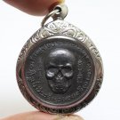 PRAI KRASIB COIN AJARN DOI BLESSED THAI SKULL PENDANT STRONG PROTECTION AMULET