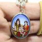 LORD SHIVA MAA PARVATI GANESHA GOD FAMILY SIVA BLESSED OM OHM PENDANT FUJII KAZE