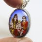 LORD SHIVA MAA PARVATI GANESHA GOD FAMILY SIVA BLESSED OM OHM PENDANT FUJII KAZE