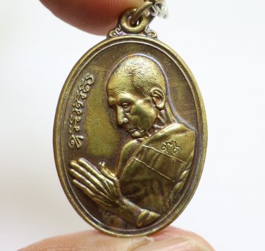 LP RUAY WAI KANG 96 YEARS BATCH COIN WAT TAKO THAI BUDDHA MONEY MULTIPLY AMULET