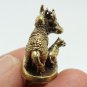 COW AND CALF MINI BRASS AMULET BLESSED STATUE STRONG PROTECTION LUCKY FIGURINE
