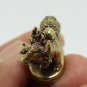 COW AND CALF MINI BRASS AMULET BLESSED STATUE STRONG PROTECTION LUCKY FIGURINE
