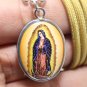 VIRGIN MARY OF GUADALUPE BACK CROSS HEALING COMFORT GUIDANCE PROTECTION PENDANT