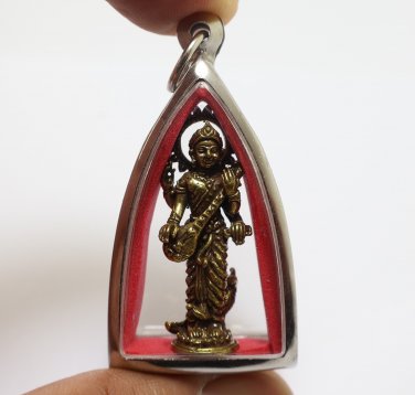MAA SARASWATI DEVI GODDESS OF KNOWLEDGE MUSIC ART WISDOM LUCKY SUCCESS PENDANT