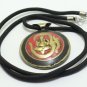 LORD GANESHA OM TIBET VINTAGE GOD PENDANT TURQUOISE BLESSED HINDU MANTRA TIBETAN