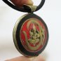 LORD GANESHA OM TIBET VINTAGE GOD PENDANT TURQUOISE BLESSED HINDU MANTRA TIBETAN
