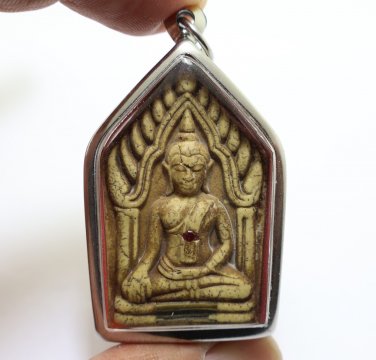 PHRA KHUNPAEN LP TIM 96 YEARS WAT PHRAKAO PENDANT 1 MAGIC YANT THAI LUCKY AMULET