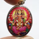 PANCHAMUKHI GANESHA GOD OF WISDOM SUCCESS OM PENDANT 5 FACES GANESH HINDU LOCKET
