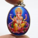 LORD GANESHA GOD OF SUCCESS BLESS 1980s OM PENDANT GANESH ENERGIZED HINDU LOCKET