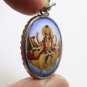 LORD VISHNU THE PRESERVER GOD DEITY RIDE GARUDA HINDU OM AMULET PENDANT LOCKET