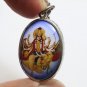 LORD VISHNU THE PRESERVER GOD DEITY RIDE GARUDA HINDU OM AMULET PENDANT LOCKET