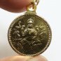 LORD GANESHA MAA LAKSHMI GOD GODDESS BLESS COIN OM PENDANT LAXMI GANESH NECKLACE