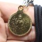 LORD GANESHA MAA LAKSHMI GOD GODDESS BLESS COIN OM PENDANT LAXMI GANESH NECKLACE