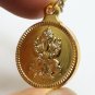 LORD GANESHA MAA LAKSHMI GOD GODDESS BLESS COIN OM PENDANT LAXMI GANESH NECKLACE