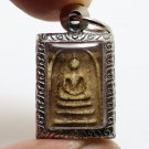 SMALL PHRA SOMDEJ RAKANG BLESS 1962 BACK AJAN TOH TEACH KING RAMA5 THAI AMULET 5