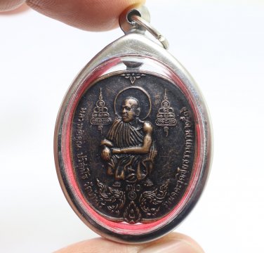 PRA LP KOON PRISUTTO BLESSED 1993 BUDDHA COIN THAI AMULET MONEY MULTIPLY PENDANT