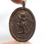 LP LIEW MAGIC GECKO 2 TAILS BLESSED 1995 THAI LUCKY AMULET PENDANT COIN NECKLACE