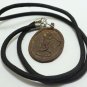 LP LIEW MAGIC GECKO 2 TAILS BLESSED 1995 THAI LUCKY AMULET PENDANT COIN NECKLACE