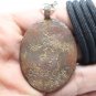 LP LIEW MAGIC GECKO 2 TAILS BLESSED 1995 THAI LUCKY AMULET PENDANT COIN NECKLACE