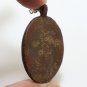LP LIEW MAGIC GECKO 2 TAILS BLESSED 1995 THAI LUCKY AMULET PENDANT COIN NECKLACE
