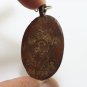LP LIEW MAGIC GECKO 2 TAILS BLESSED 1995 THAI LUCKY AMULET PENDANT COIN NECKLACE