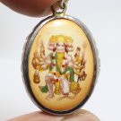 PANCHAMUKHI 5 FACES HANUMAN ANJANEYA AMULET GOD RAMA DEVOTEE RAMAYANA OM PENDANT