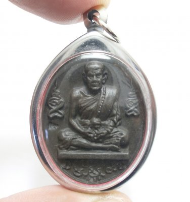 LP MOON BILLIONAIRE AMULET YANT BLESS THAI SRISAKET MIRACLE LUCKY WEALTH SUCCESS