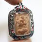 LP PARN RIDE PLAKUD AMULET MAGIC BUDDHA ON THAI FIGHTING FISH LUCKY RARE PENDANT