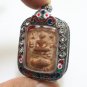 LP PARN RIDE PLAKUD AMULET MAGIC BUDDHA ON THAI FIGHTING FISH LUCKY RARE PENDANT