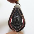 THAO WESSUWAN LP PAT PENDANT (3) WEALTH KING LUCKY RICH THAI MIRACLE YAK AMULET