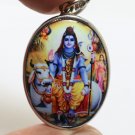 LORD SHIVA MAHADEV OM NONTHI BIG PENDANT PARVATI HINDU GOD SIVA BLESSED LOCKET
