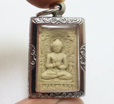LORD BUDDHA BLESSING MULTIPLY MONEY LUCKY RICH 1987 THAI AMULET MIRACLE PENDANT