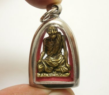 LP SUANG MINI STATUE MIRACLE MAGIC MONK THAI BUDDHA AMULET LUCKY CHARM PENDANT