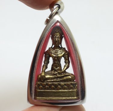 BEAUTIFUL LORD BUDDHA THAI REAL BLESSED MAGIC AMULET PEACEFUL LUCKY RICH PENDANT
