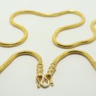 GOLD PLATED MICRON NECKLACE FOR 3 BUDDHA PENDANT 26 INCHES THICK & STRONG STRING