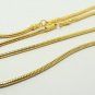 GOLD PLATED MICRON NECKLACE FOR 3 BUDDHA PENDANT 26 INCHES THICK & STRONG STRING