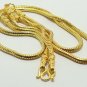 GOLD PLATED MICRON NECKLACE FOR 3 BUDDHA PENDANT 26 INCHES THICK & STRONG STRING