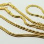 GOLD PLATED MICRON NECKLACE FOR 3 BUDDHA PENDANT 26 INCHES THICK & STRONG STRING