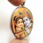 RADHA KRISHNA BIG PENDANT SUPREME GOD GODDESS COMPASSION TENDERNESS LOVE AMULET