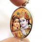 RADHA KRISHNA BIG PENDANT SUPREME GOD GODDESS COMPASSION TENDERNESS LOVE AMULET