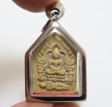 LP TIM BLESS 1971 KHUNPAEN PRAI KUMAN THAI BUDDHA MAGIC TAKRUT AMULET PENDANT 1